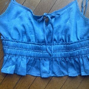 Crop top with tie front